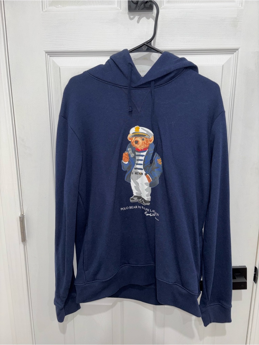 Men’s Ralph Lauren Polo Bear Navy Hooded Sweatshirt